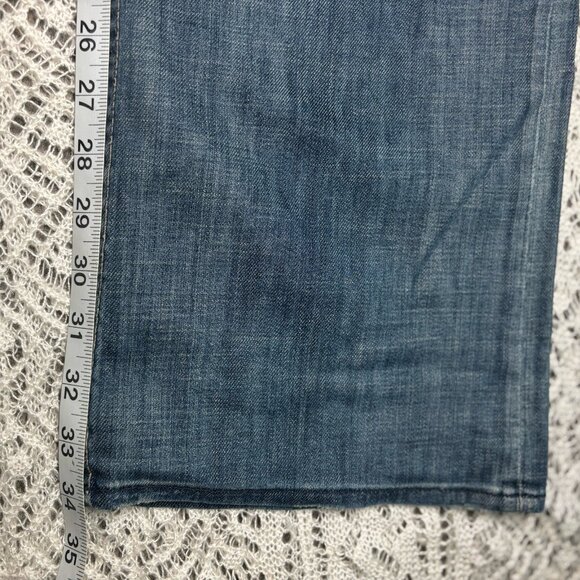 HUDSON Los Angeles Jeans Blue Medium Wash Men’s Size W34x34 Current Made In USA - Picture 7 of 7
